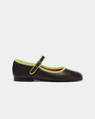 Naguisa Womens Adams Maryjane Shoes In Brown
