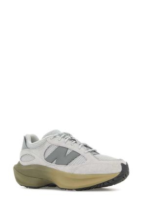 New Balance Suede and Mesh Sneaker - Gray