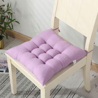OEM Coj&iacute;n Para Silla De Oficina, Coj&iacute;n De Asiento, Juego De Cojines Para Silla Con Lazos, Alfombrilla Cuadrada Gruesa Y Mullida Para Silla De Comedor - 40