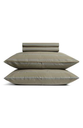 Parachute Brushed Cotton Sheet Set in Moss/wave at Nordstrom, Size Queen