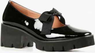 All Black Womens Tap And Lugg Loafers In Black
