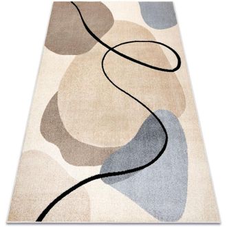 RugsX Rugsx - Alfombra Fusion 9213 Crema / Beige - Geom&eacute;trica, Moderna, Abstracta Beige 140x190 Cm