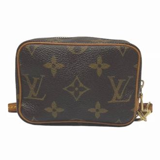 Louis Vuitton Pre-owned Clutches, male, Brown, Size: ONE SIZE Pre-owned Trusss Wapiti Monogram Pouch