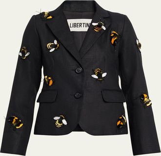 Libertine - Libertine Buzz Off Linen Classic Jacket