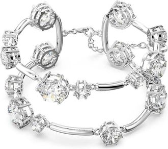 Swarovski Constella Dubbele Armband - Dames - Armbanden - Grijs - ONE Size - Accessoires
