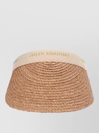 Helen Kaminski number ten hat curved brim woven