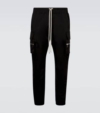 Rick Owens Mastodon cotton-blend poplin slim pants