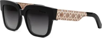 Dior Elegante zonnebril voor stijlvolle outfits - unisex - Zonnebrillen - Zwart - 54 MM - Accessoires