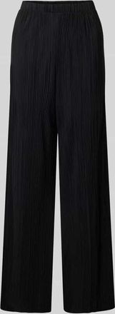 Vila Wide Leg Stoffhose mit Plisseefalten Modell PLISA in Black, Gr&ouml;&szlig;e XS