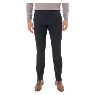 Zilton Broeken, Heren, Blauw, W38 L34, Leer, Stijlvolle Broek