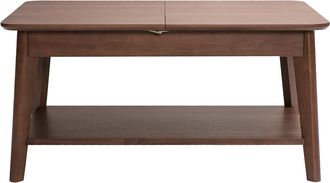 Miliboo Mesa De Centro Extensible Rectangular De Madera Oscura L90-120 Cm Vili