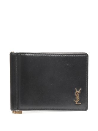 Saint Laurent Portafoglio con logo anni 10-20 - Nero