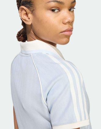 adidas Originals Tweed - Polo color cielo cristallino-Blu
