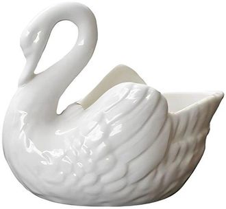 OEM Maceta Con Forma De Cisne - Dise&ntilde;o &Uacute;nico - Cer&aacute;mica - Ideal Para Cactus