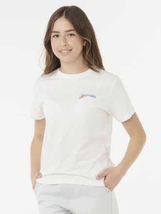 Rip Curl M&auml;dchen T-Shirt Summer RIP CURL, Baumwolle wei&szlig;