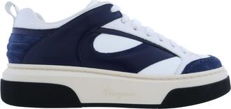 Ferragamo Cassina Low-Top Sneakers, Size 7