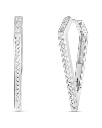 Sphera Milano Plated Dagger Hoops