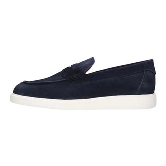 Stefano Lauran Heren, Schoenen, Blauw, Maat: 43 EU Leer