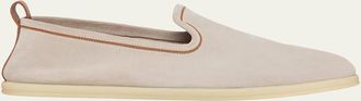 Loro Piana Mens Venice Walk Suede Loafers