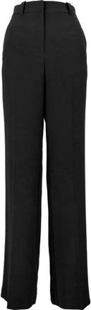 Elisabetta Franchi Leggings met rits- haak en knoop - Dames - Wijde Broeken - Zwart - XS - Polyester - Broeken