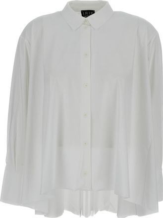 Iri&eacute; Crisp White Shirt with Structured Collar and Button-Down Front