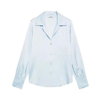 Anine Bing Shirts, female, Blue, Size: S Bethany Blouse