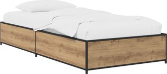 vidaXL Estructura De Cama Roble Artisan 80 X 200 Cm Vidaxl
