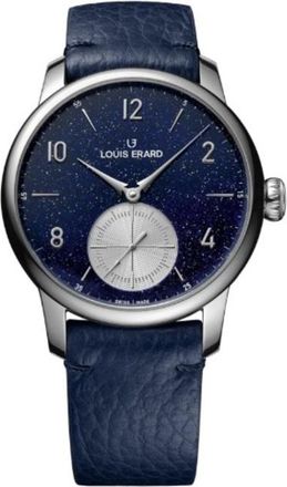Louis Erard Excellence Petite Seconde Aventurine Automatic Blue Dial Mens Watch 34238AA32.BVA134