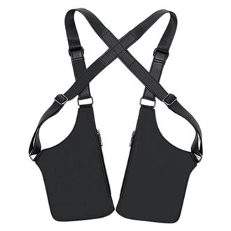 Generic Neck Pouch for Men - Waterproof Theft Bag with Two Straps, Waterproof Shoulder Holster Bag - For Dads and Women to Carry Mobile Phone, Car Keys and Pa