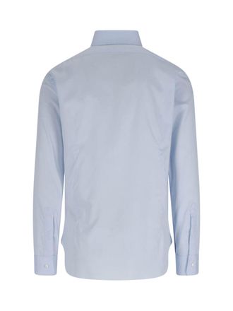 Barba Mens Shirts Blue Cotone