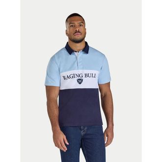 Raging Bull Cut & Sew Rugby Shirt in Navy at Nordstrom, Size Xxx-Large
