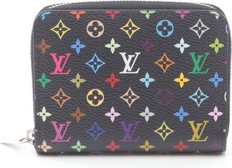 Louis Vuitton Black Multi-Color Coated Canvas Pvc Monogram Multicolore Leather Coin Purse/Coin Case (Pre-Owned)