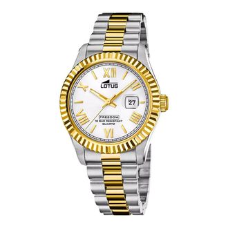 Lotus Lotus, Accessoires, unisex, Veelkleurig, ONE Size, Rond Roestvrij Stalen Horloge