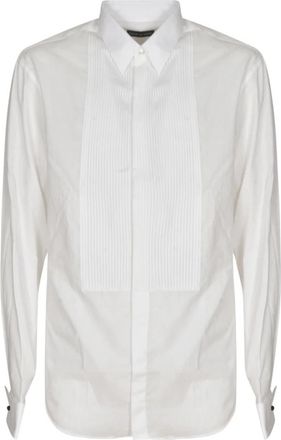 Giorgio Armani Elegante Overhemden Collectie - Heren - Casual Overhemden - Wit - XL - Overhemden