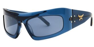 MCM MW0001 90X Mens Sunglasses Blue Size 64