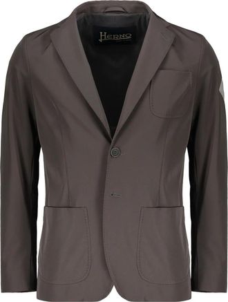 Herno Modern Elegante Jas - Heren - Blazers - Grijs - M - Leer - Jassen