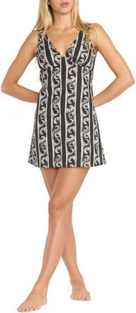 Billabong Morning Swell Mini Sundress in Black Sands at Nordstrom, Size Medium