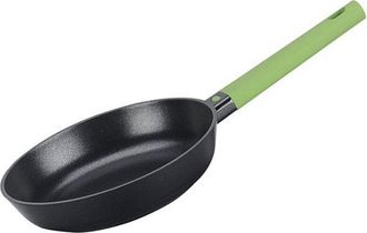 Trade Shop Trade Shop - Cacerola Negra Con Mango Verde 20 Cm De Metro Accesorio Para Cocinar Casa 189853m