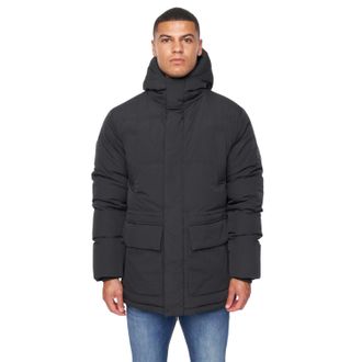 Duck and Cover Mens Fletchley Puffer Jacket (Black) - Size X-Large