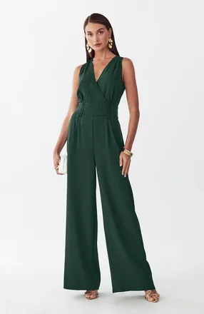 BWLDR Glade Jumpsuit in Emerald at Nordstrom, Size 14