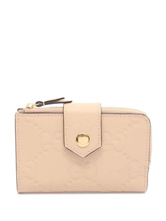 Gucci 2016-2025 Guccissima Bifold Wallet small wallets - Brown