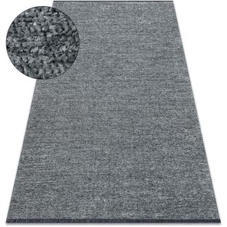 RugsX Alfombra Florence 24021 Un Color, Glamour, Tejido Plano, Flecos - Color Del Mar Grey 135x190 Cm