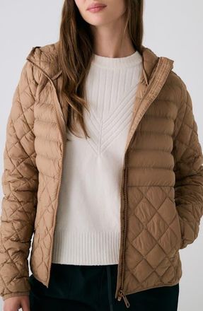 Lole The Base Packable Insulated Hooded Jacket in Dune at Nordstrom, Size Small