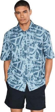 Mountain Hardwear Sun Drifttm Cooling Printed Short Sleeve Shirt Mens Clothing Element Brushstrokes Print : 2XL, Nylon