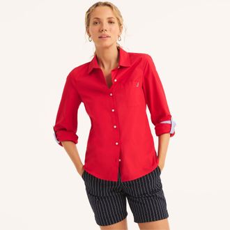 Nautica Womens Button-Up Shirt