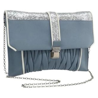 Miu Miu Pre-owned Cross Body Bags, female, Blue, Size: ONE SIZE Pre-owned Glitter Shoulder Bag