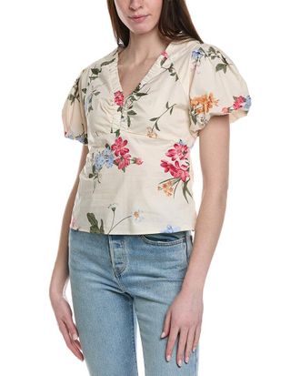 Ellen Tracy Poplin Top