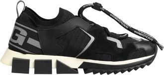 Dolce & Gabbana Black Mesh Sorrento Trekking Sneakers Womens Shoes (Pre-Owned)