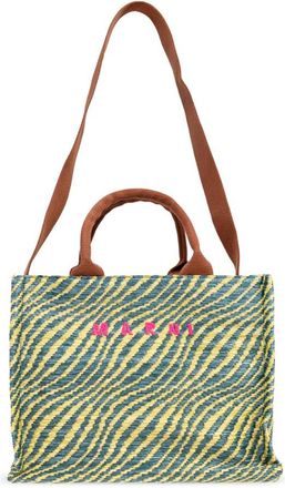 Marni Logo Tas - Dames - Shoppers - Groen - ONE Size - Tassen