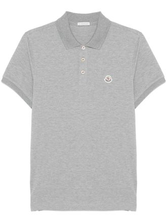 Moncler Poloshirt met logopatch - Grijs
